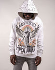 Fallen Angels Hoodie With Rhinestones | White