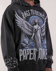 Fallen Angels Hoodie With Rhinestones | Black