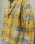 Rhinestone Flannel L/S | Yellow