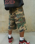 Crystalized Shorts in Camo