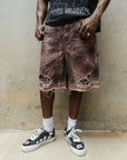 Crystalized Shorts in Burnt Orange