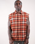 Rhinestone Flannel Orange
