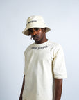 Diamond Bucket Hat Ivory