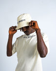 Diamond Bucket Hat Ivory
