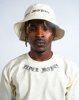 Diamond Bucket Hat Ivory
