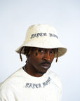 Diamond Bucket Hat Ivory