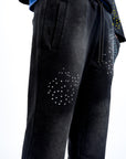 Pantaloni da jogging di carta neri