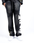 Pantaloni da jogging di carta neri