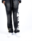 Pantaloni da jogging di carta neri