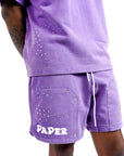 Paper Shorts Purple