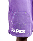 Paper Shorts Purple