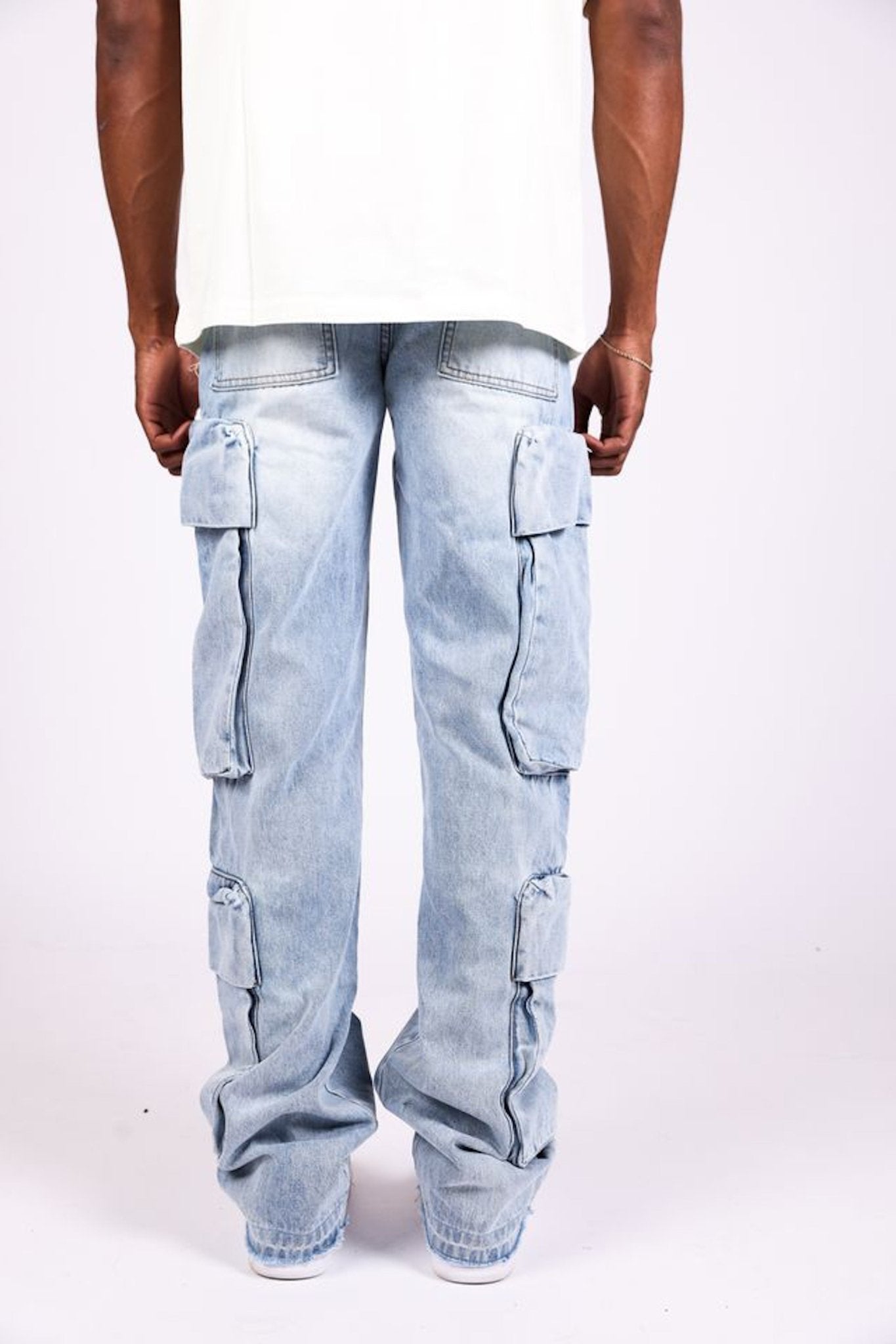 Money Bag Cargo Relaxed Blue