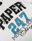 247 Rhinestone Tee | White