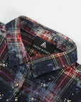 Rhinestone Flannel L/S | Blue/Red