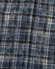 Rhinestone Flannel L/S | Blue