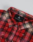 Rhinestone Flannel L/S | Red
