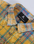 Rhinestone Flannel L/S | Yellow