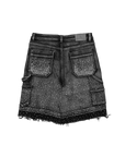 Crystalized Shorts in Vintage Black
