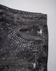 Crystalized Shorts in Splatter Gray
