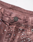 Crystalized Shorts in Burnt Orange