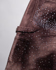 Crystalized Shorts in Burnt Orange