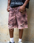 Crystalized Shorts in Burnt Orange
