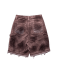 Crystalized Shorts in Burnt Orange
