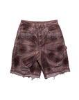 Crystalized Shorts in Burnt Orange