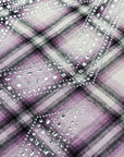 Rhinestone Flannel Purple