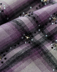Rhinestone Flannel Purple