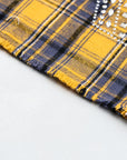 Rhinestone Flannel Gold