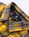 Rhinestone Flannel Gold