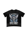 Maglietta Fallen Angels con strass a maniche lunghe | Nero
