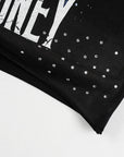 Maglietta Fallen Angels con strass a maniche lunghe | Nero
