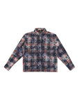 Rhinestone Flannel L/S | Blue/Red