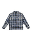Rhinestone Flannel L/S | Blue