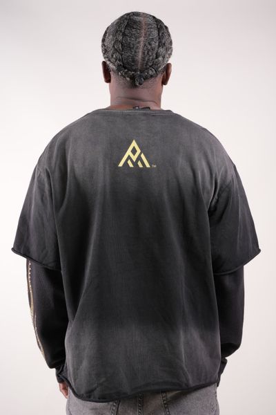247 Layered Shirt With Rhinestones | Black-5