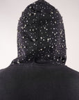 Fallen Angels Hoodie With Rhinestones | Black