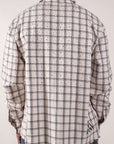 Diamond District Flannel With Rhinestones And Pearls | White