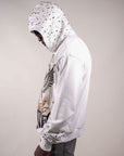 Fallen Angels Hoodie With Rhinestones | White
