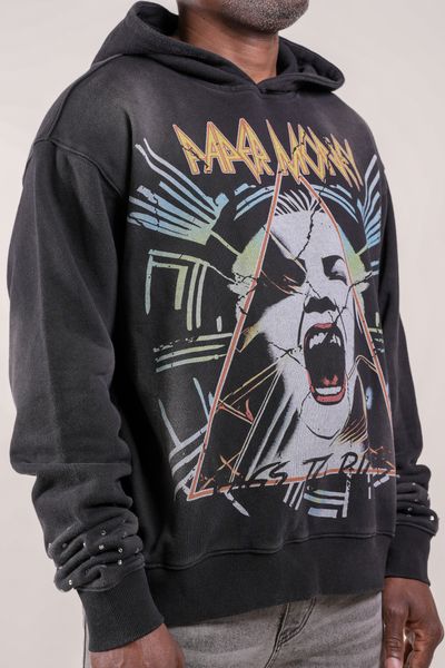 Def Money 2 Hoodie With Rhinestones | Black