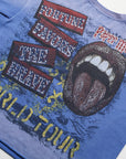 FORTUNE Rhinestone S/S Tee | Blue