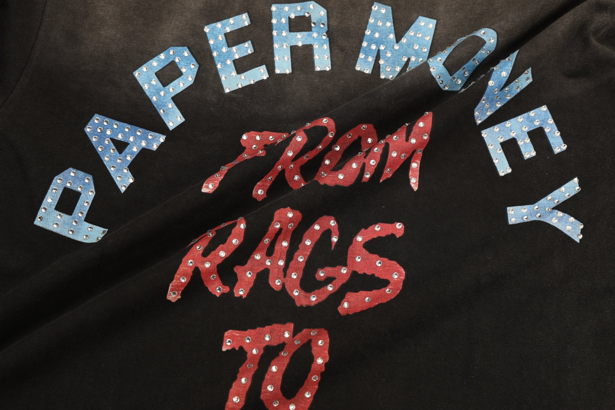 FOR THE DOGS Rhinestone S/S Tee | Black-8