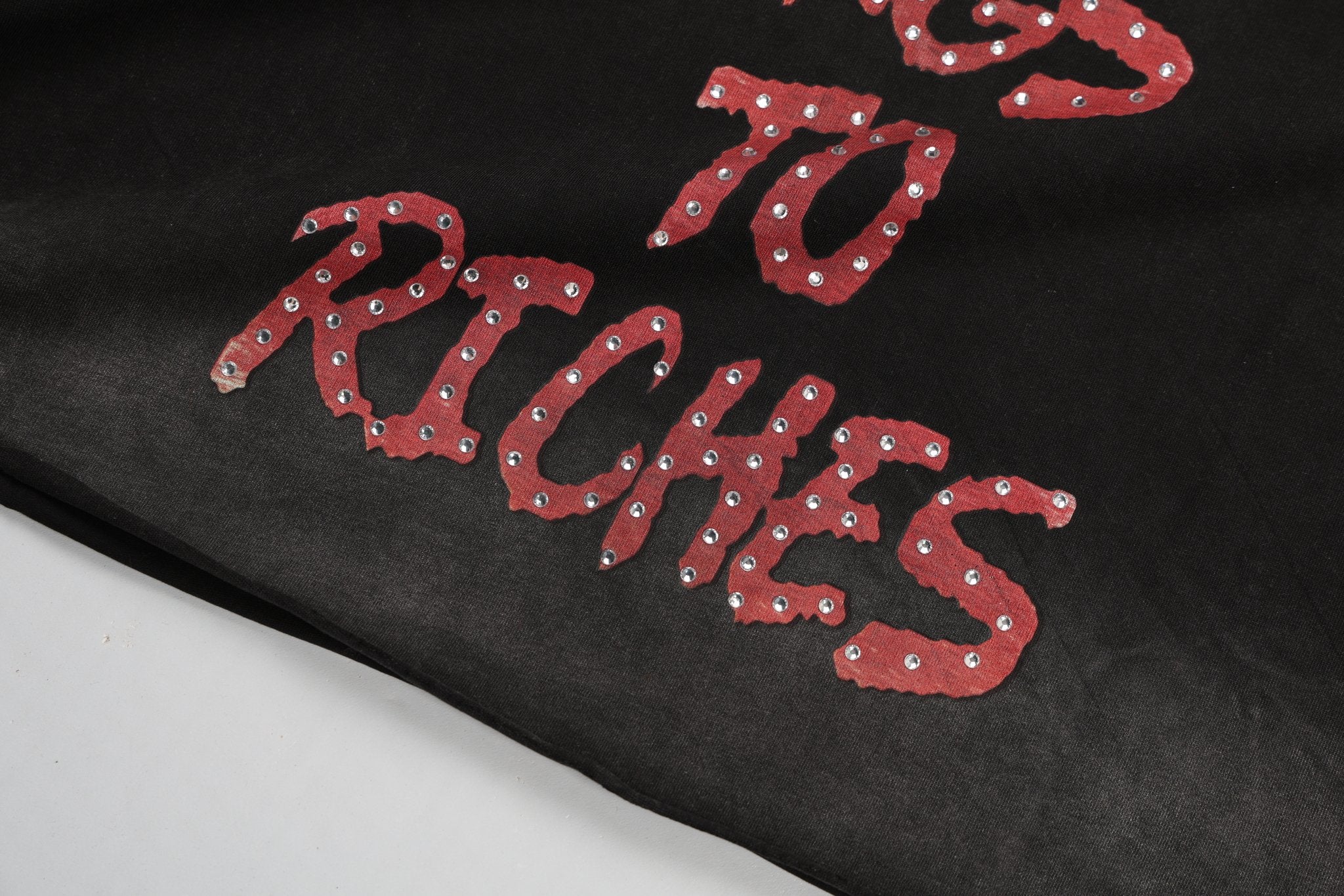 FOR THE DOGS Rhinestone S/S Tee | Black-9