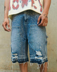 Crystalized Shorts in Blue