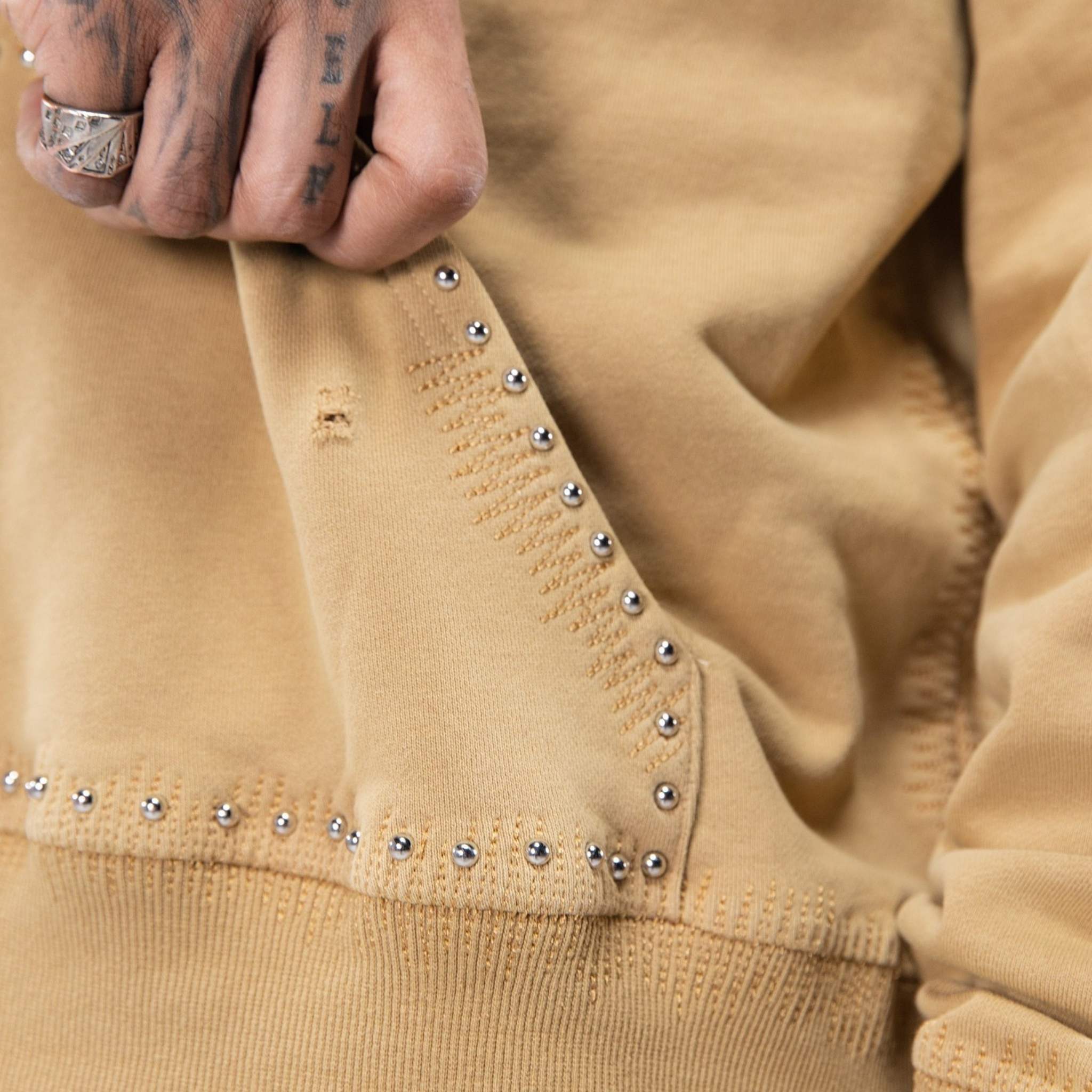 Rags To Riches Pull Over | Sand-4