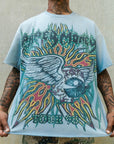98' TOUR Rhinestone S/S Tee | Blue
