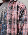 Rhinestone Flannel L/S | Pink
