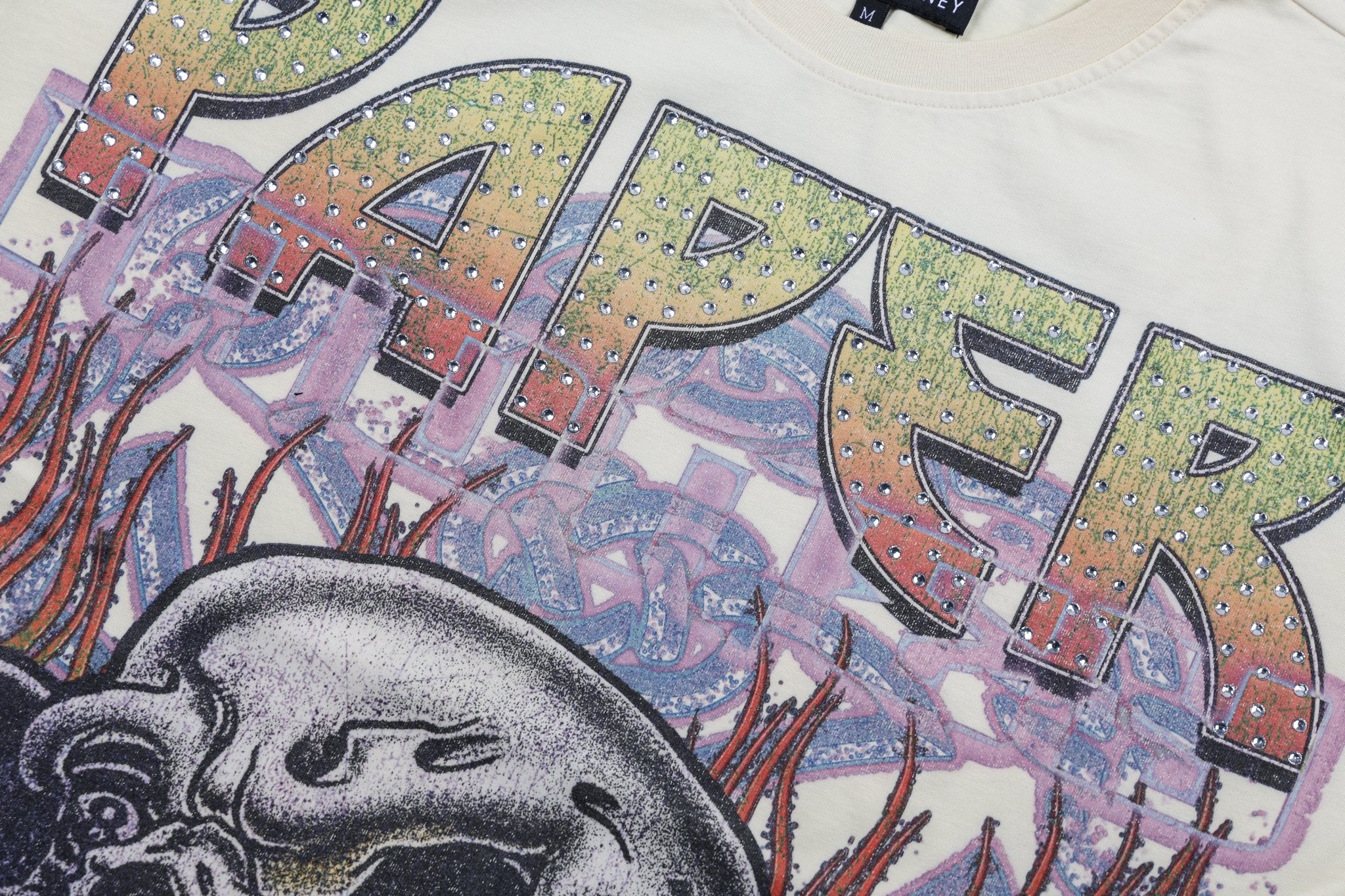 EIGHTBALL Rhinestone S/S Tee | Bone-4