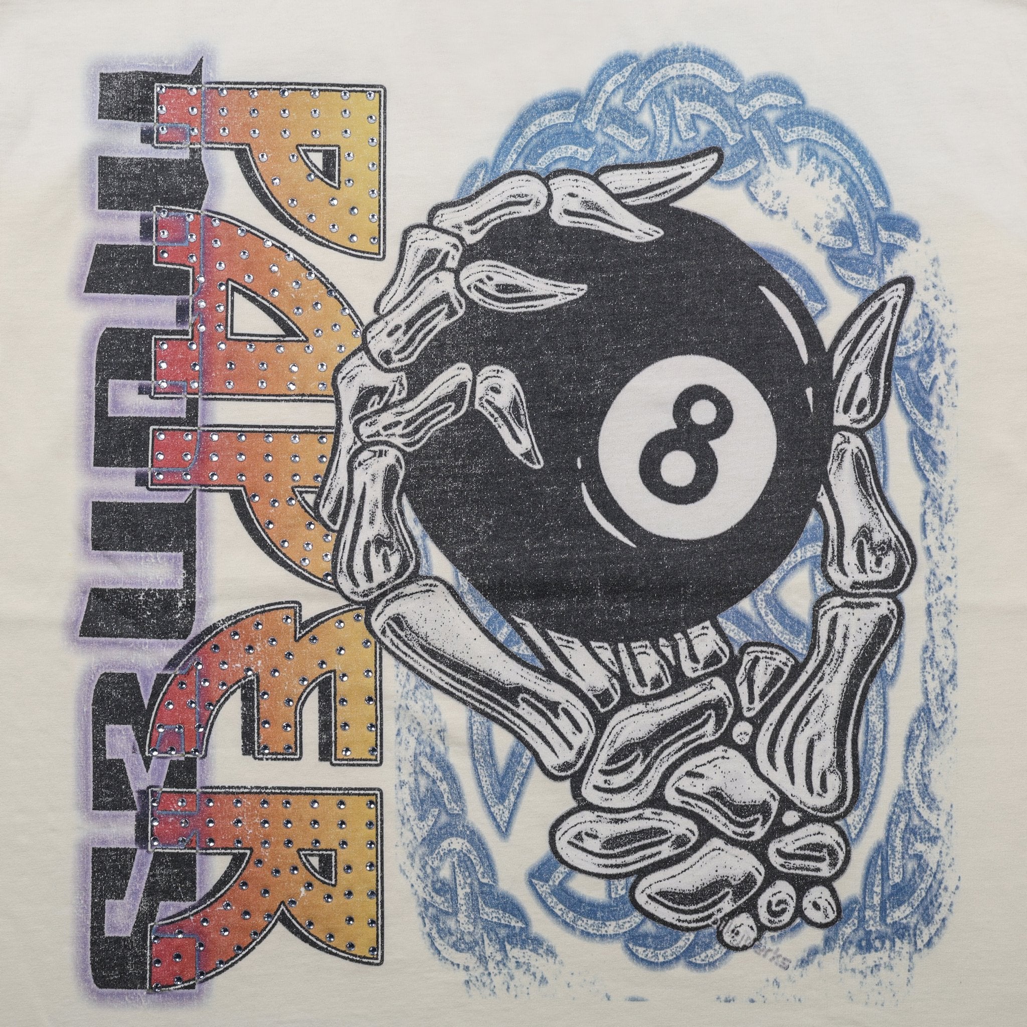 EIGHTBALL Rhinestone S/S Tee | Bone-7